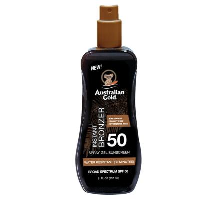 AUSTRALIAN GOLD apsaugos nuo saulės pienelis su bronzantais SPF50, 237ml