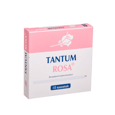 TANTUM ROSA, 500 mg, granulės makšties tirpalui, N10