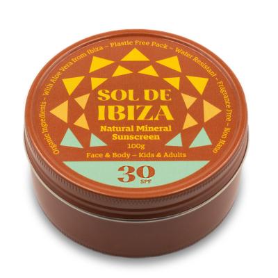 SOL DE IBIZA apsauginis kremas veidui ir kūnui nuo saulės su SPF 30, 100 g