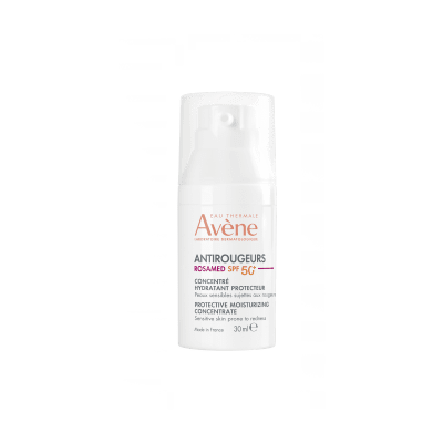 AVENE EAU THERMALE apsauginis drėkinamasis koncentratas ROSAMED SPF 50+, 30 ml