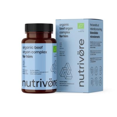 NUTRIVORE Ekologiškas jaučio organų kompleksas Jam kapsulės, N180