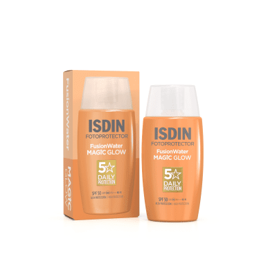ISDIN, FUSION WATER MAGIC GLOW SPF50 veido emulsija, 50ml