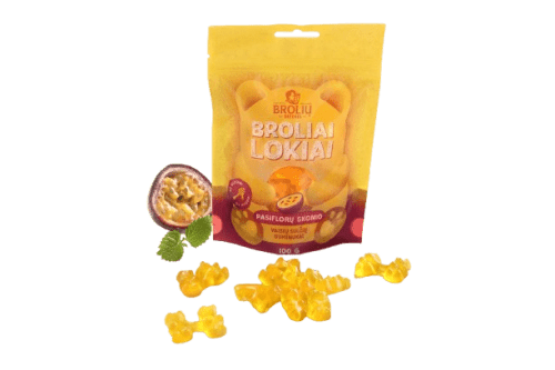 BROLIU MEDUS PASIFLORŲ SKONIO GUMINUKAI 100 g