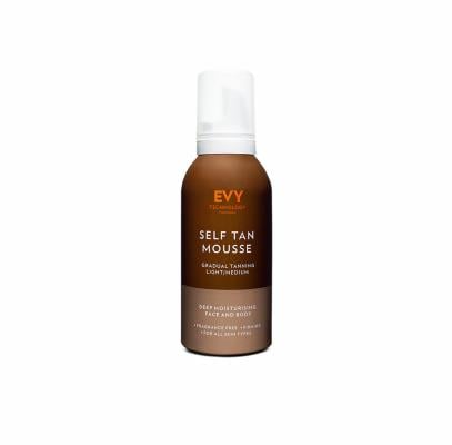 EVY Kūno ir veido savaiminio įdegio putos šviesus / vidutinis įdegis – 150 ml