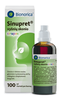 SINUPRET vyšnių skonio siurpas 100 ml