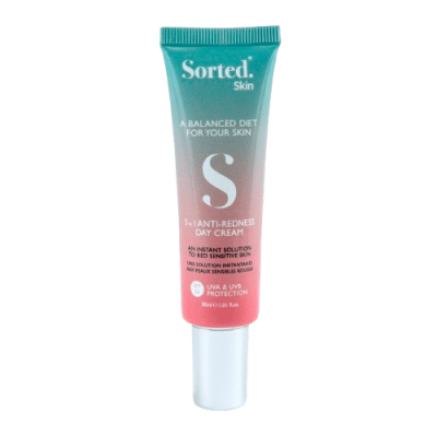SORTED SKIN 5in1 Dieninis kremas raustančiai odai SPF50, 30 ml