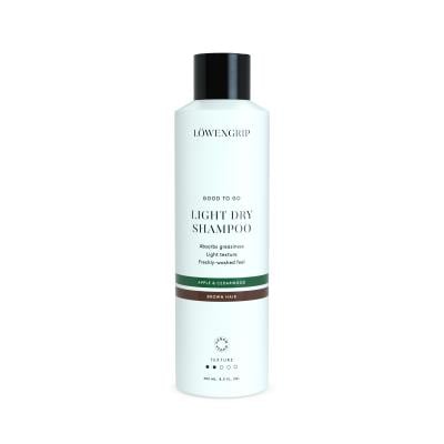 LOWENGRIP Lengvas sausas šampūnas rudiems plaukams Apple & Cedarwood 250ml