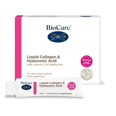 BIOCARE skystas kolagenas ir hialiurono rūgšties kompleksas 15 ml