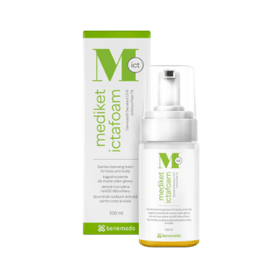 MEDIKET Ictafoam putos veidui ir kūnui 100 ml