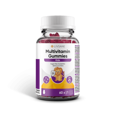 LIVSANE kids multivitaminai, N60