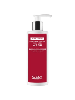 ODA PRO AHA-BHA kasdienis kūno prausiklis spuogų kontrolei 200ml
