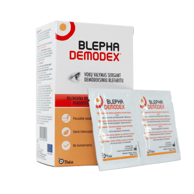 BLEPHADEMODEX valomosios akių vokų servetėlės , N30