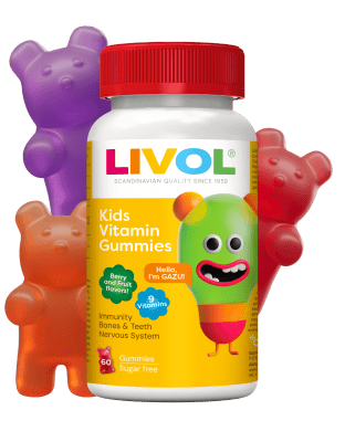 LIVOL vitaminų guminukai vaikams, N60