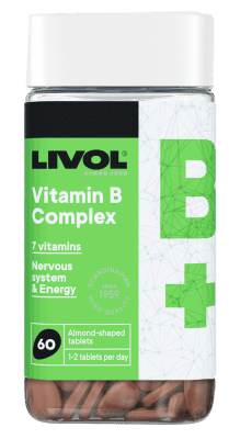 LIVOL B grupės vitaminų kompleksas, N60