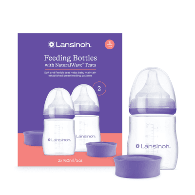 Lansinoh maitinimo buteliukai su žinduku, 160 ml, N2