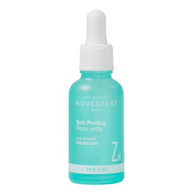 NOVEXPERT šveičiamasis naktinis serumas į bėrimus linkusiai odai su AHA ir PHA rūgštimis, 30 ml