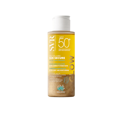 SVR SUN SECURE GLOW švytintis kūno vanduo nuo saulės SPF50+, 100 ml