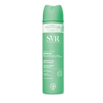 SVR SPIRIAL SPRAY VEGETAL purškiamas dezodorantas be aliuminio druskų, 75 ml