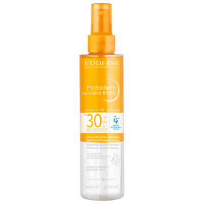 BIODERMA drėkinamasis apsauginis vanduo nuo saulės PHOTODERM EAU SOLAIRE SPF30, 200 ml