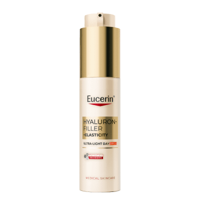 EUCERIN Hyaluron-Filler + Elasticity itin lengvos tekstūros dieninis kremas SPF 50