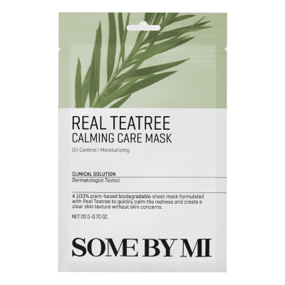 SOME BY MI Real Teatree Calming Care Mask raminanti lakštinė veido kaukė su arbatmedžiu, 20 g