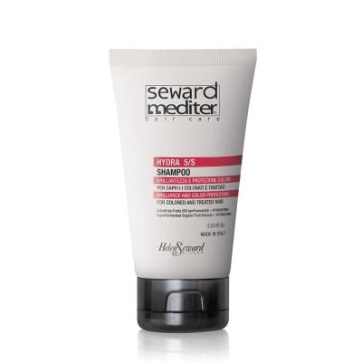 HELEN SEWARD Mediter Hydra 5/S intensyvus drėkinamasis šampūnas dažytiems plaukams, 75 ml