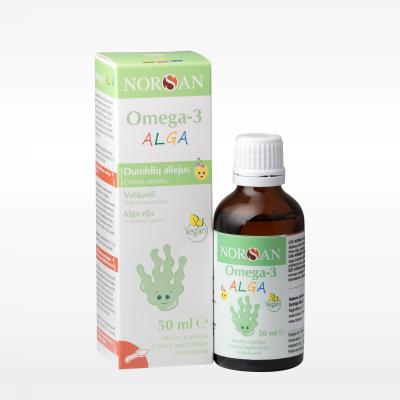 NORSAN Omega-3 Kids Vegan, aliejus 50 ml