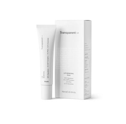 TRANSPARENT LAB Lip Renewal Mask atstatomoji naktinė lūpų kaukė, 15 ml
