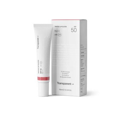 TRANSPARENT LAB Lip Tinted Gloss SPF50 lūpų balzamas su atspalviu - Glossy, 15 ml