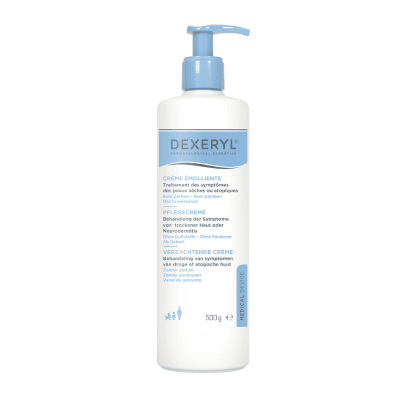DEXERYL kremas atopinio dermatito, ichtiozės ir sausumo požymiams lengvinti, 500 g