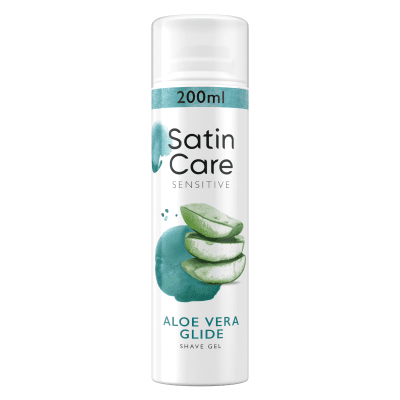 SATIN CARE Sensitive Aloe Vera skutimosi gelis, 200 ml
