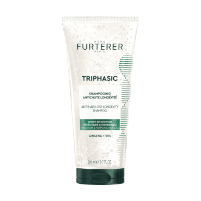RENE FURTERER Triphasic Longevity šampūnas slenkantiems plaukams, 200 ml