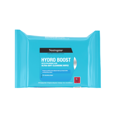 NEUTROGENA Hydro Boost ypač švelnios valomosios servetėlės, N25