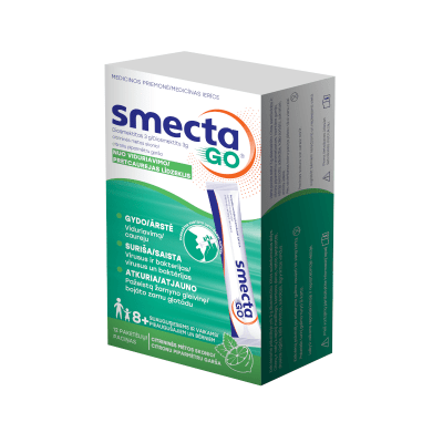 SMECTA GO citrininės mėtos skonio, 3g, N12