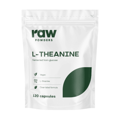 RAW POWDERS L - Teaninas 200 mg kapsulės, N120