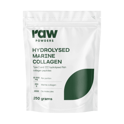 RAW POWDERS Hidrolizuotas jūrinis kolagenas 10 000 mg, 250 g