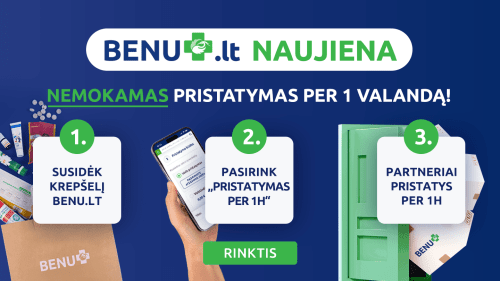 BENU.LT NAUJIENA - PRISTATYMAS PER 1 VALANDĄ!