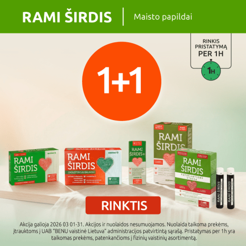 Rami širdis 1+1