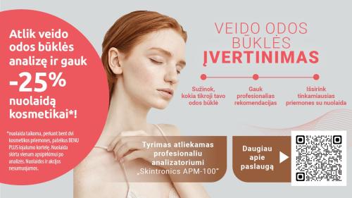 Veido odos būklės įvertinimas