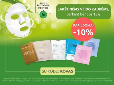 202603 lakstinems kaukems papildomai 10%