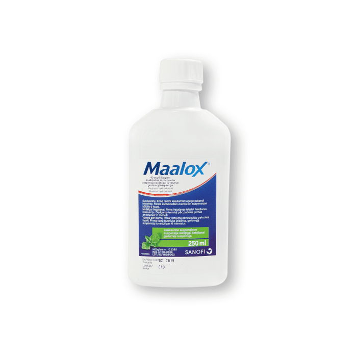 Maalox 40 mg/35 mg/ml geriamoji suspensija N250