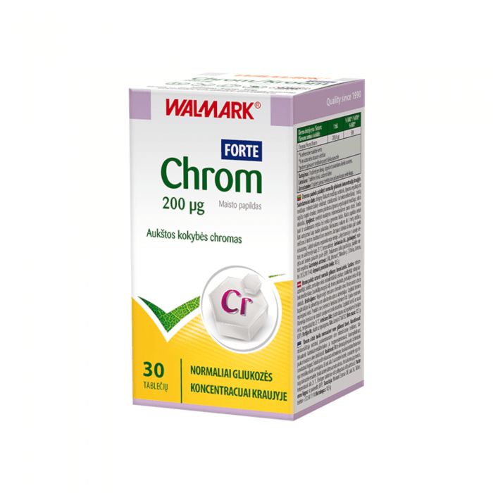 WALMARK Chrom Forte 200 µg tabletės N30