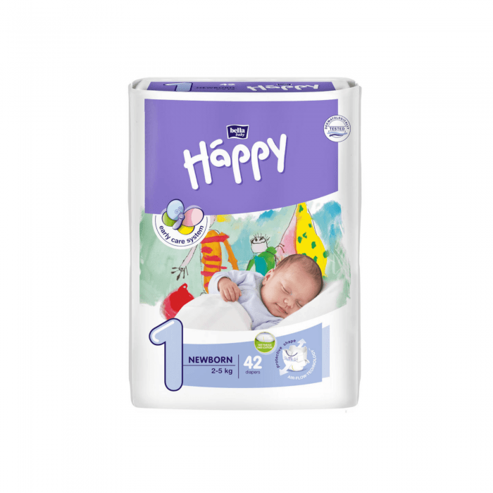 HAPPY NEWBORN sauskelnės vaikams 2-5 kg, N42