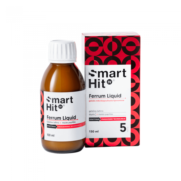 SMART HIT IV FERRUM LIQUID, melionų skonio, 150 ml