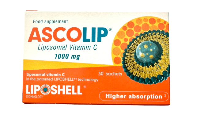 ASCOLIP liposominis vitaminas C 1000 mg, skystas gel