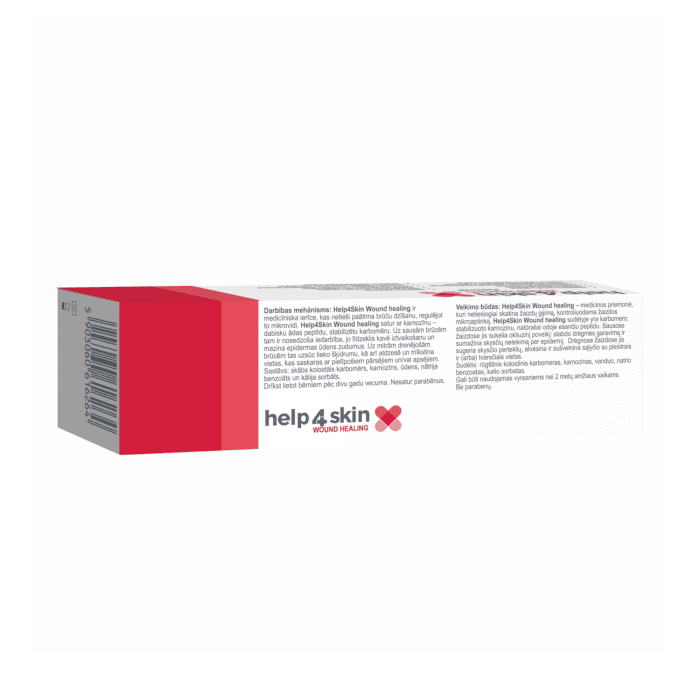 Help4skin WOUND HEALING gelis tūbelėje 20 g | BENU v