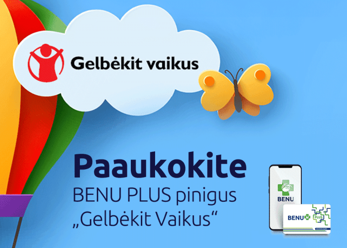 GELBĖKIT VAIKUS