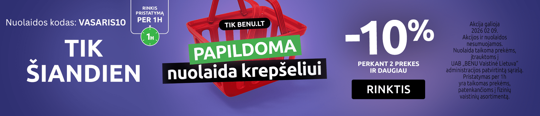 -10% krepšeliui su kodu VASARIS10