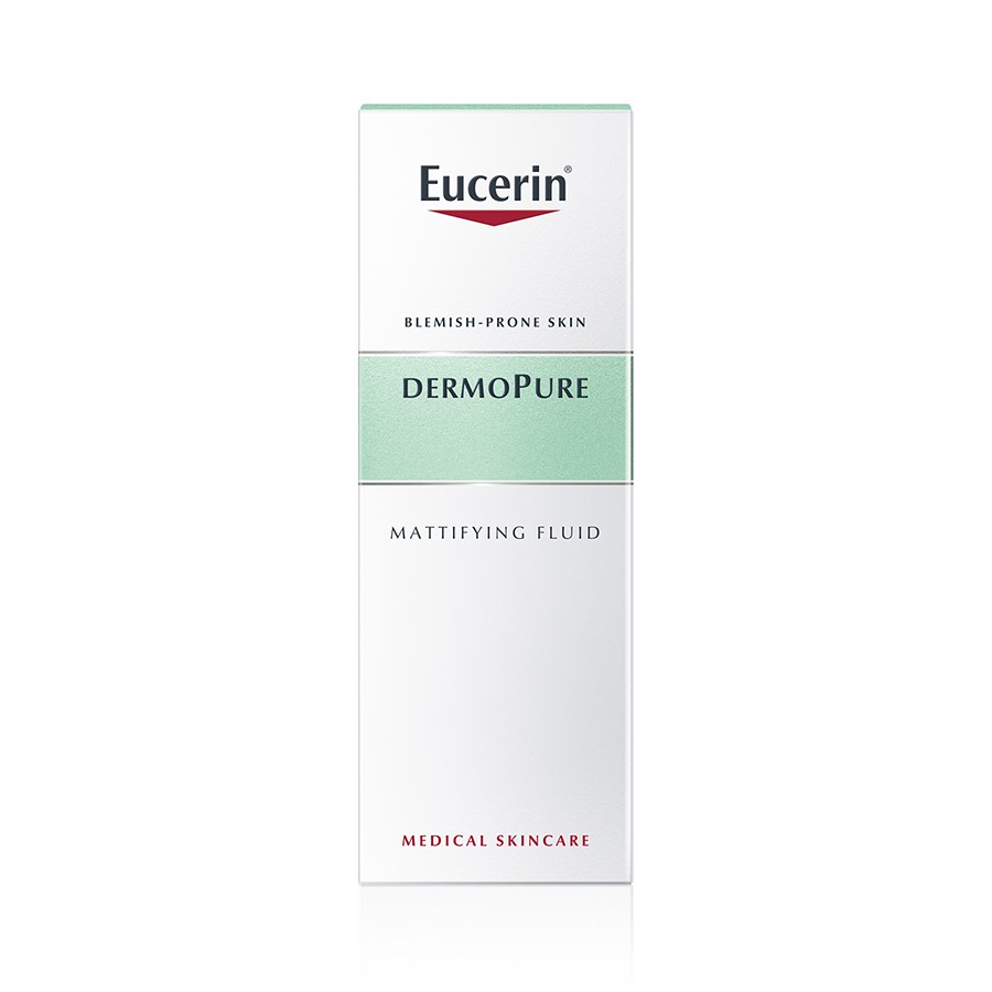 EUCERIN matinį efektą suteikiantis fluidas į aknę linkusiai odai DERMOPURE 50 ml