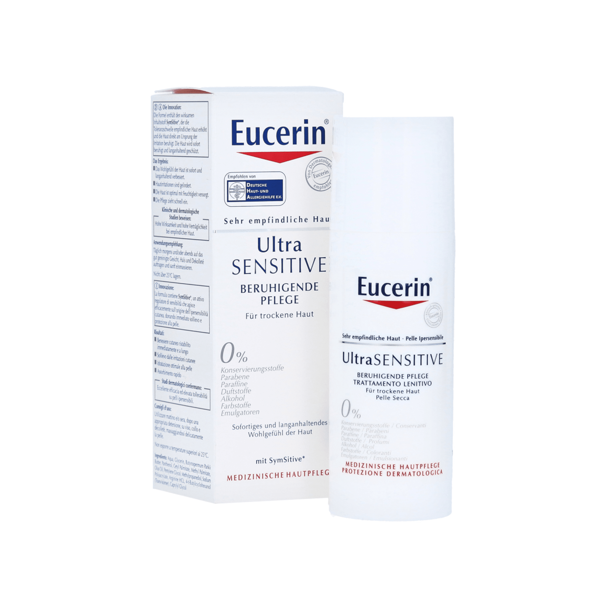 EUCERIN raminantis kremas sausai, itin jautriai odai ULTRASENSITIVE 50 ml